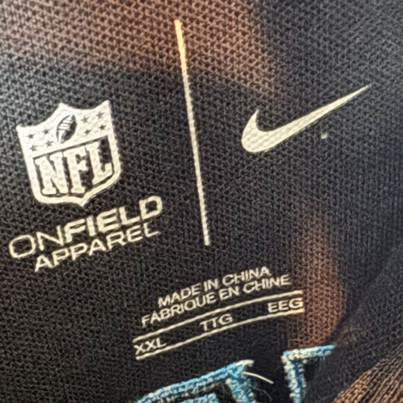 Carolina Panthers Jacket Mens XXL Black Nike Full Zip NFL Football Casual - Picture 3 of 9